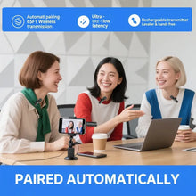 Load image into Gallery viewer, Þráðlaust hljóðnemapar með klemmu