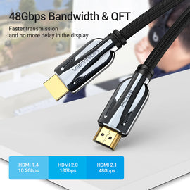 HDMI 2.1 snúra, málm