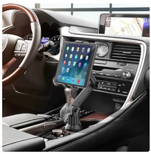 Load image into Gallery viewer, Spjaldtölvu/síma haldari fyrir kaffibollahaldara bíla