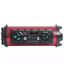 Load image into Gallery viewer, Bluetooth karaoke tæki með 2 hljóðnemum og útvarpi.