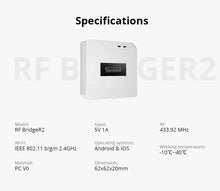 Load image into Gallery viewer, RF BridgeR2 433MHz WIFI brú
