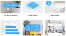 Load image into Gallery viewer, Zigbee hita- og rakaskynjari