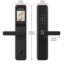 Load image into Gallery viewer, M1 pro, wifi, Tuya útidyralæsing með myndavél og dyrabjöllu