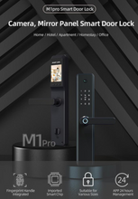 Load image into Gallery viewer, M1 pro, wifi, Tuya útidyralæsing með myndavél og dyrabjöllu