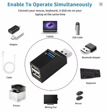 Load image into Gallery viewer, eitt í þrjú USB port
