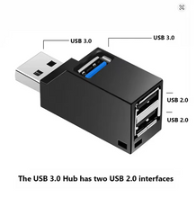 Load image into Gallery viewer, eitt í þrjú USB port
