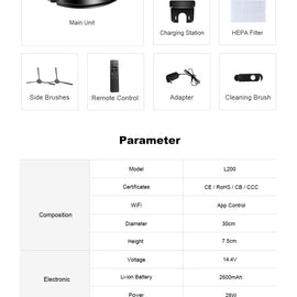 Róbot ryksuga - L200