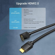 Load image into Gallery viewer, HDMI snúra 270° beygja
